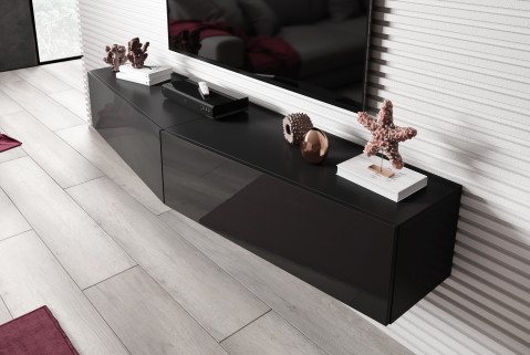 Zestaw meblowy VIGO SLANT 8 czarny/czarny połysk - Galeria zdjęcie 2