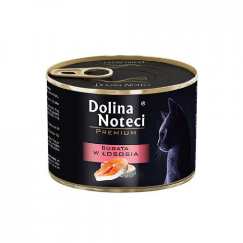 DOLINA NOTECI Premium bogata w łososia - mokra karma dla kota - 185 g - Galeria zdjęcie 1