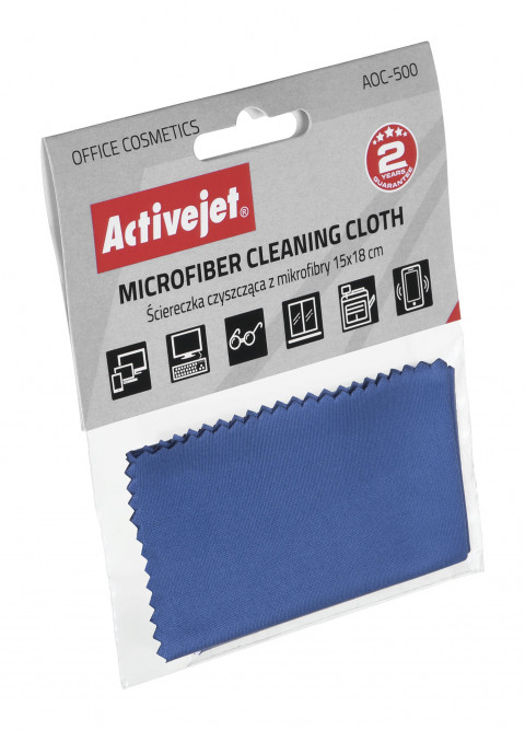 Activejet AOC-500 Ściereczka czyszcząca z mikrofibry 15x18cm - Galeria zdjęcie 3