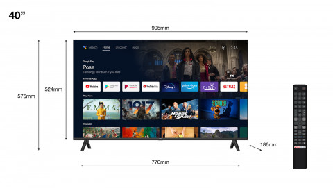 Telewizor TCL 40S5400 LED 40'' Full HD Android Dolby Digital DVB-T2 Srebrny - Galeria zdjęcie 13