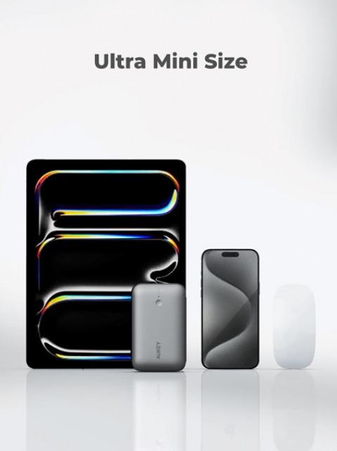 AUKEY POWERBANK 20 000 MAH, USBC 22,5W, USBA,MINI - Galeria zdjęcie 2