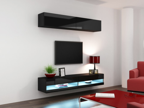 Zestaw meblowy VIGO NEW 10 czarny/czarny połysk - Galeria zdjęcie 2