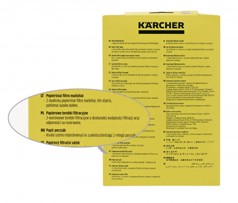 Papierowe torebki filtracyjne KARCHER 6.904-322.0 - Galeria zdjęcie 5