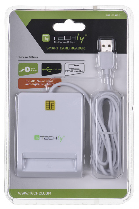 TECHLY CZYTNIK KART INTELIGENTNYCH SMART CARD NA U - Galeria zdjęcie 3