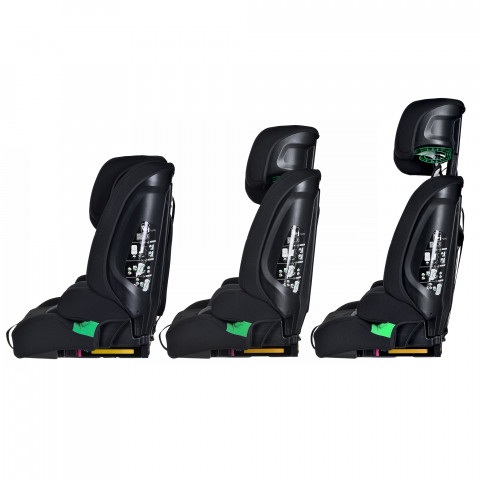 Kinderkraft fotel SAFETY FIX 2 i-Size 9-36kg Czarny 5VAT - Galeria zdjęcie 6