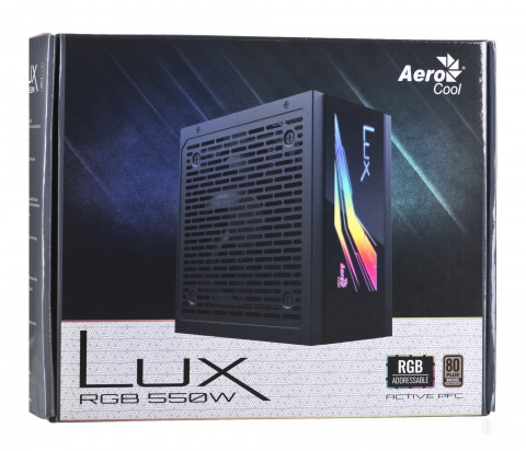 ZASILACZ AEROCOOL PGS LUX RGB 550W - Galeria zdjęcie 6