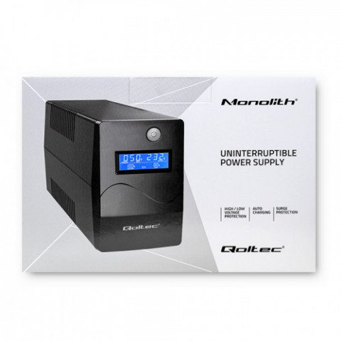 QOLTEC ZASILACZ AWARYJNY UPS 450VA | 240W | LCD - Galeria zdjęcie 11