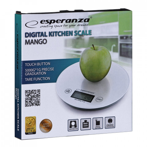 Waga Kuchenna Esperanza Mango EKS003W (Biały) - Galeria zdjęcie 6