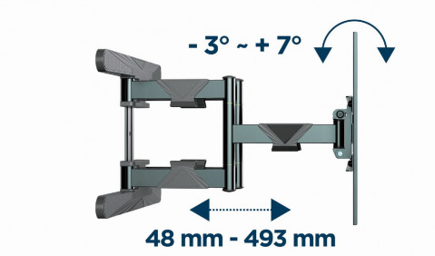 GEMBIRD UCHWYT ŚCIENNY LCD 40-80 VESA 600 X 400MM - Galeria zdjęcie 14