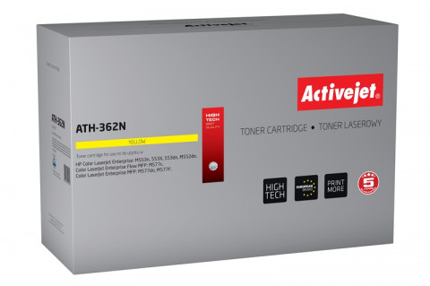 Activejet ATH-362N Toner do drukarki HP, Zamiennik HP 508A HP508A CF362A; Supreme; 5000 stron; żółty. - Galeria zdjęcie 1