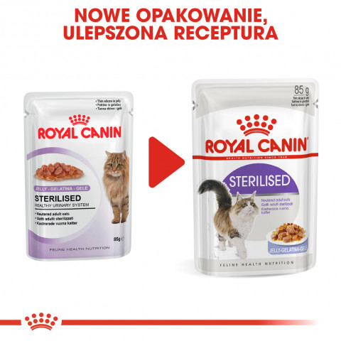 ROYAL CANIN FHN Sterilised w galaretce - mokra karma dla kota dorosłego - 12x85g - Galeria zdjęcie 9