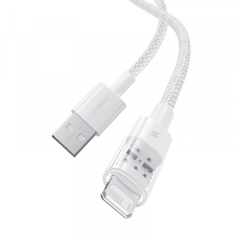 Kabel Baseus Gem 2.4A 2m (biały) - Galeria zdjęcie 2