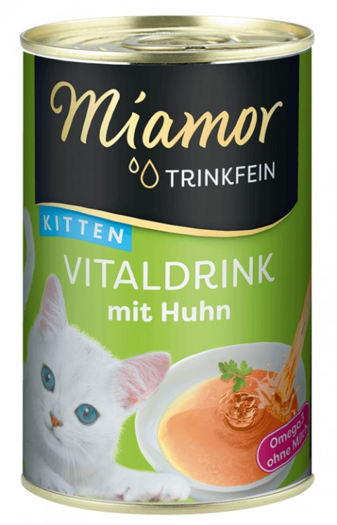 MIAMOR VITALDRINK z Kurczakiem 135ml napój dla kociąt - Galeria zdjęcie 1