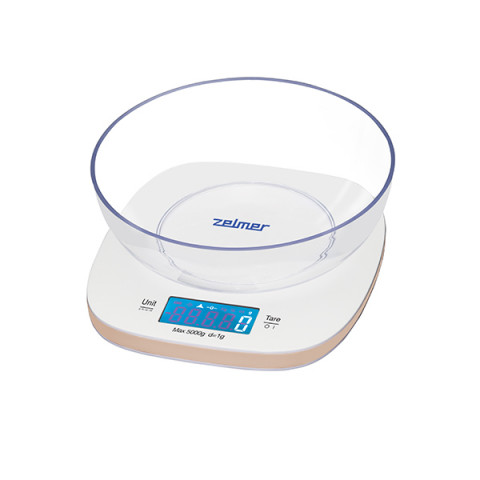 WAGA KUCHENNA ZKS 1451 5kg IVORY z misą - Galeria zdjęcie 1