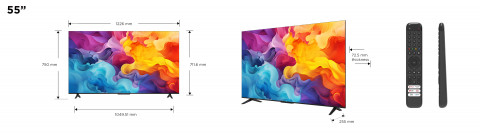 Telewizor TCL 55P655 55" 4K Ultra HD Google TV Dolby Atmos DVB-T2 Tytan - Galeria zdjęcie 11