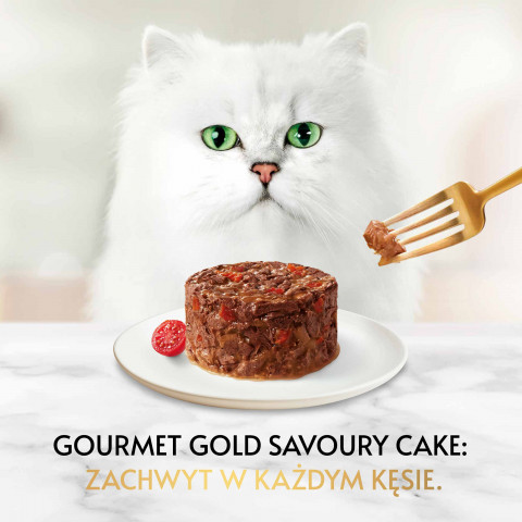 Gourmet Gold Savoury Cake wołowina z pomidorami - mokra karma dla kota - 85 g - Galeria zdjęcie 2