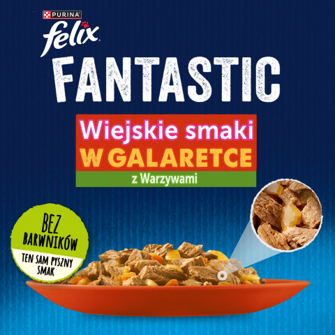 FELIX Fantastic Mięso z warzywami - mokra karma dla kota - 4x85g - Galeria zdjęcie 7