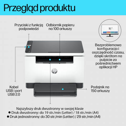 Urządzenie wielofunkcyjne HP LaserJet M234D - Galeria zdjęcie 3