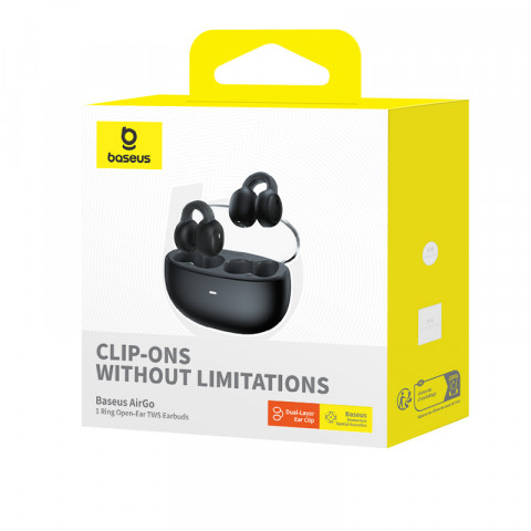 Słuchawki Baseus AirGo 1 Ring Open-Ear TWS (czarny) - Galeria zdjęcie 7