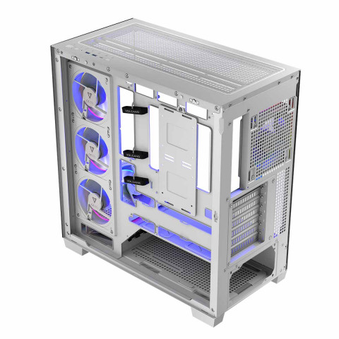 MODECOM OBUDOWA VOLCANO STELLAR ARGB MIDI 5F WHITE - Galeria zdjęcie 4