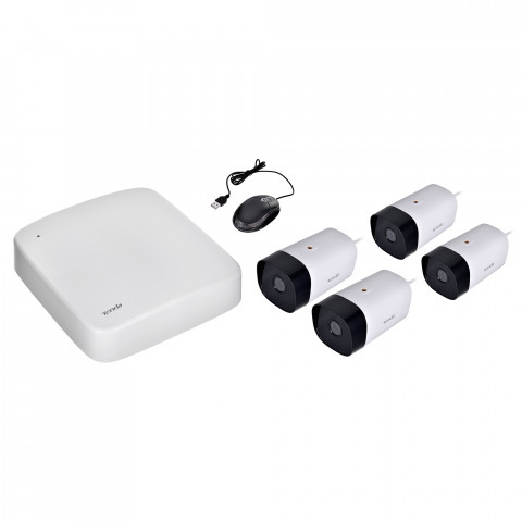 ZESTAW DO MONITORINGU 4-KAMERY TENDA K4P-4TR - Galeria zdjęcie 1