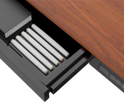 Zestaw Biurko TUCKANO czarny/orzech + Fotel ergonomiczny GEMBIRD czarny - Galeria zdjęcie 35