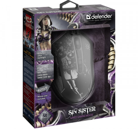 DEFENDER MYSZ PRZEWODOWA SIN'SISTER GM-933 52933 - Galeria zdjęcie 5