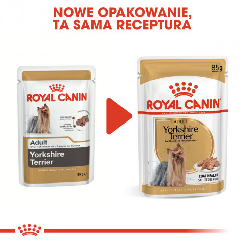 ROYAL CANIN BHN Yorkshire Terrier Adult - mokra karma dla psa dorosłego - 12x85 g - Galeria zdjęcie 9