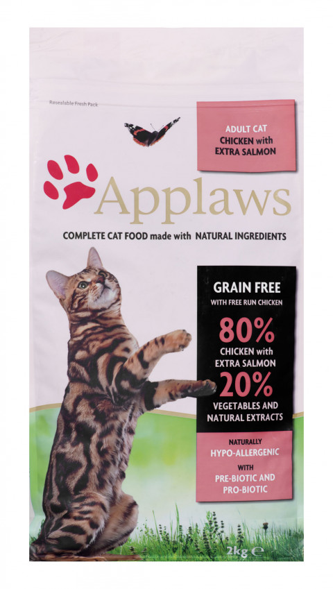 APPLAWS CAT Kurczak i Łosoś - karma dla kotów z wysoką zawartością mięsa - 2kg - Galeria zdjęcie 2