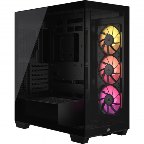 iCUE LINK 3500X RGB Tempered Glass Mid-Tower, Black - Galeria zdjęcie 1