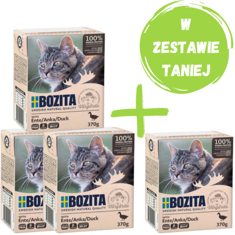 BOZITA kaczka w galaretce - mokra karma dla kota - 4x370g - Galeria zdjęcie 1