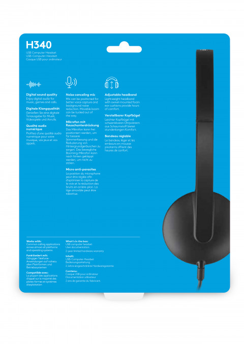 Słuchawki Logitech H340 stereo headset - Galeria zdjęcie 13