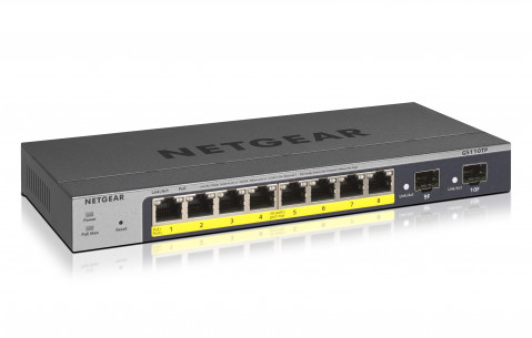 Switch Netgear GS110TP-300EUS 10p PoE 55W (PoE+: 8p) Managed Gigabit - Galeria zdjęcie 1
