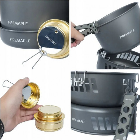 Zestaw Fire Maple COOKING KIT W ALCOHOL BURNER - Galeria zdjęcie 2