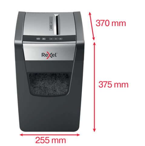 Rexel Niszczarka Momentum X312-SL Slimline, 12 kartek, 23 l kosz - Galeria zdjęcie 4