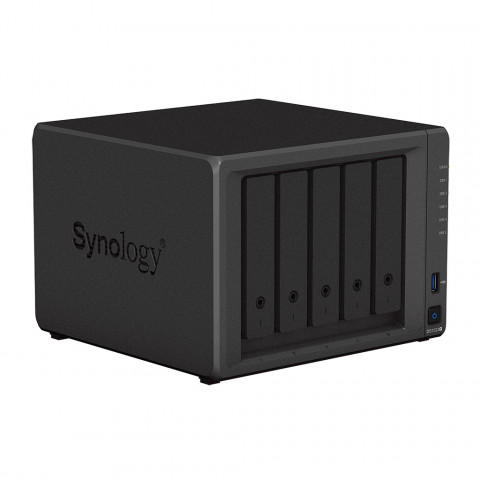 NAS Synology DS1522+; Tower; 5x (3.5" SATA HDD); AMD Ryzen R1600; 8 GB DDR4 ECC SODIMM (max. 32GB), 4 x 1GbE RJ-45 - Galeria zdjęcie 7