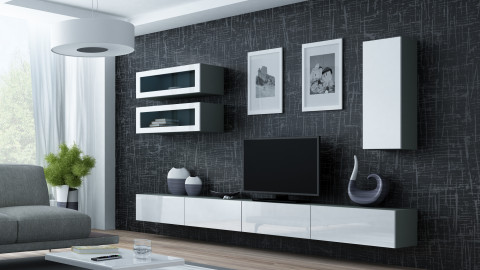 Zestaw meblowy VIGO 11 szary/biały połysk - Galeria zdjęcie 1