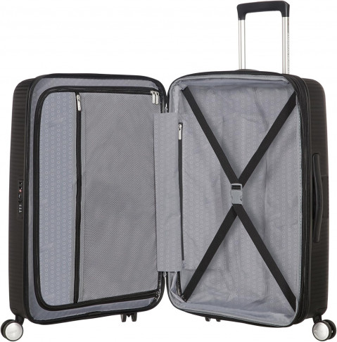 Walizka średnia American Tourister Soundbox EXP - bass black - Galeria zdjęcie 3