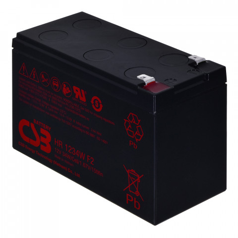 Akumulator HR1234WF2 CSB 9Ah 12V - Galeria zdjęcie 1