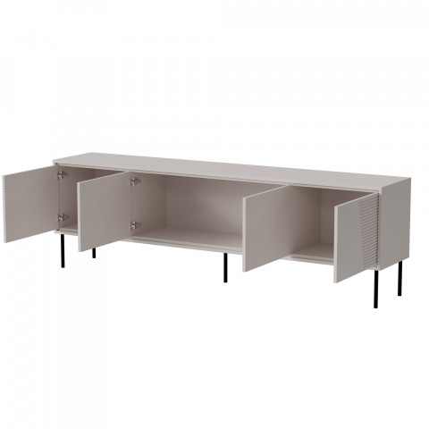Szafka RTV ABI 4D 200x38x62 kaszmir mat - Galeria zdjęcie 2