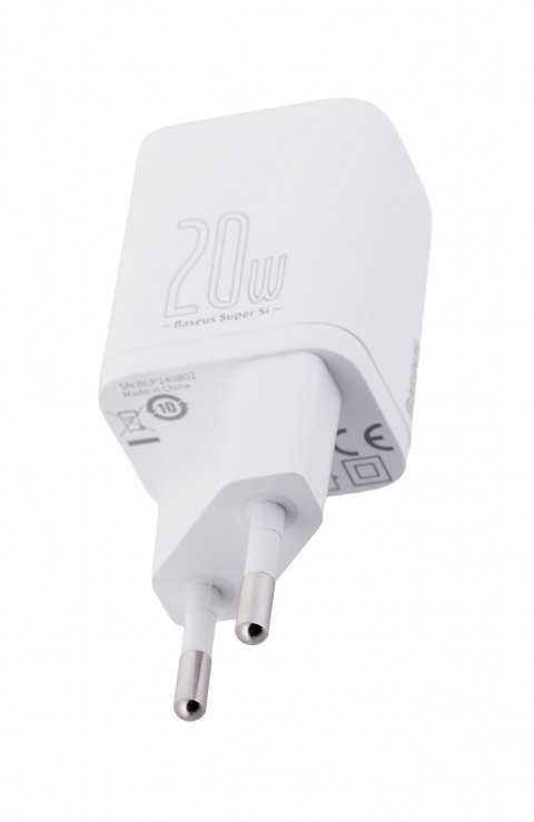 BASEUS ŁADOWARKA SIECIOWA SUPER SI 20W (BIAŁA) - Galeria zdjęcie 3