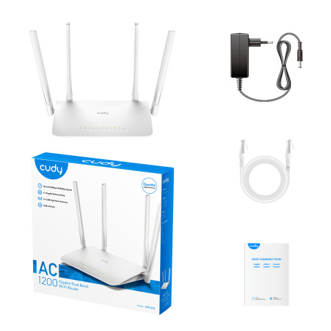 Router CUDY WR1300 LAN Gigabit AC1200 Dual Band WiFi Mesh - Galeria zdjęcie 4