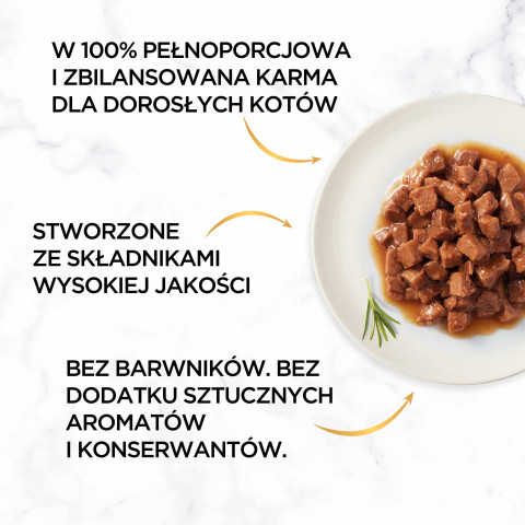 GOURMET GOLD Kurczak i wątróbka w sosie - mokra karma dla kota - 12x85 g - Galeria zdjęcie 8