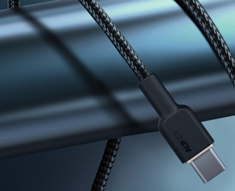 AUKEY CB-NCC1 KABEL USB-C QC PD 1M 3A 60W NYLON - Galeria zdjęcie 3