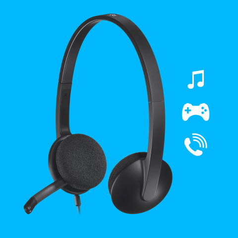 Słuchawki Logitech H340 stereo headset - Galeria zdjęcie 14