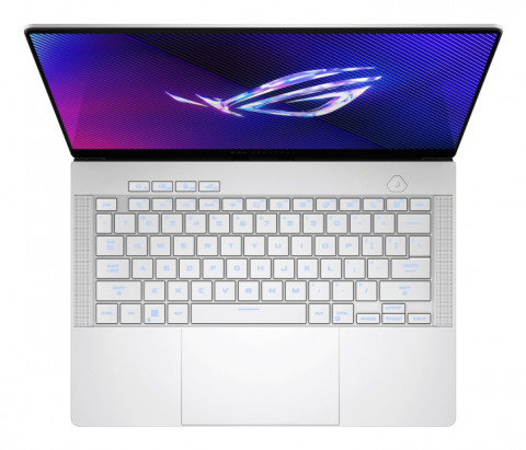 ASUS ROG Zephyrus G14 GA403UV-QS026W Ryzen 9 8945HS 14"3K OLED 500nits Glossy 16GB LPDDR5X 6400 SSD1TB GeForce RTX 4060 8GB WLAN+BT Cam1080p 75WHrs Win11 Platinum White - Galeria zdjęcie 2