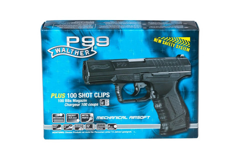 Pistolet ASG Walther P99 sprężynowy czarny - Galeria zdjęcie 5