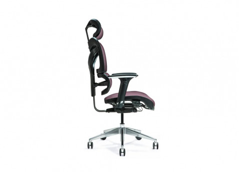 Ergonomiczny fotel biurowy ERGO 600 śliwkowy - Galeria zdjęcie 2