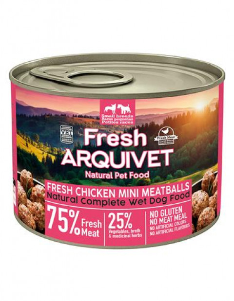 ARQUIVET Fresh Chicken Mini Meatballs - mokra karma dla psa - 200g - Galeria zdjęcie 1