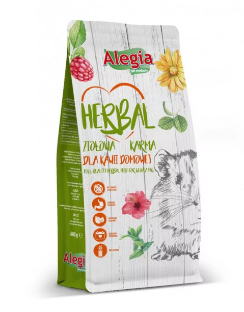 ALEGIA Herbal kawia domowa - sucha karma dla świnki morskiej - 600 g - Galeria zdjęcie 1